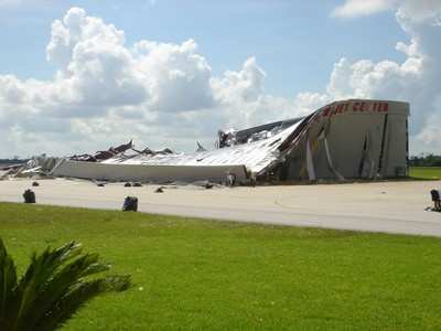 warbird aero hangar but charley hurricane blown adventures down damaged planes ranger shifted aviation storm were before