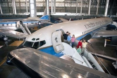 Stand in Air Force One at the USAF Museum’s Presidential Exhibit
