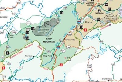 Cherokee National Forest Road Map